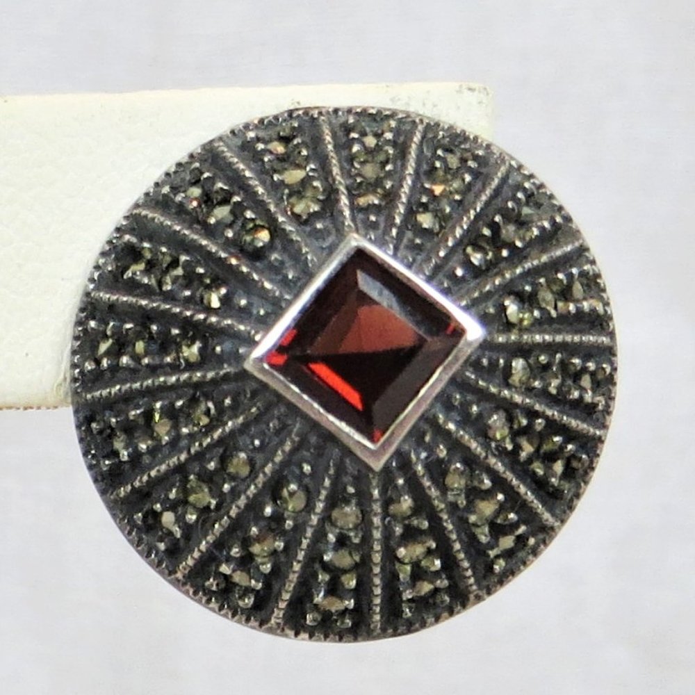 Judith Jack Sterling Marcasite Earrings